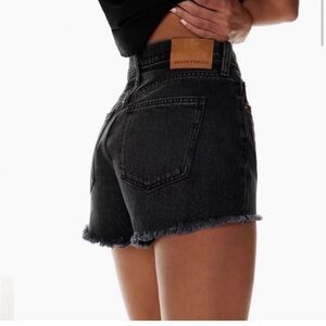Aritzia Black Jean Shorts